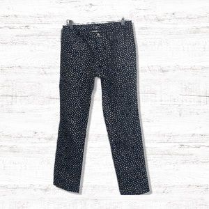 Ann Taylor Loft Poka dot cropped trousers ankle pants size 4P / 27